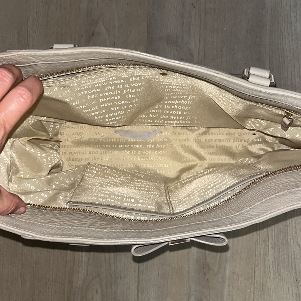 Authentic Kate Spade Leather Tote Bag - Picture 3 of 5